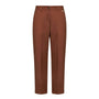 Pantalone a gamba dritta con risvolto sul fondo TABACCO DORABELLA