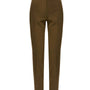 Pantalone a gamba dritta con risvolto sul fondo e applicazione strass posteriore VERDE MILITARE DORABELLA 52