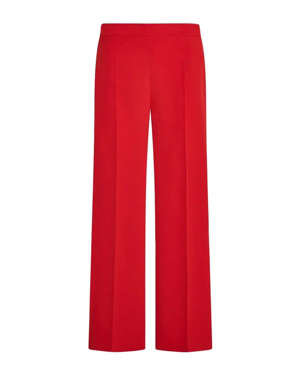 Pantalone a gamba dritta in cady elasticizzato tinta unita. PAPAVERO DORABELLA