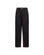 Pantalone a gamba dritta in essuto gessato lurex NERO-ORO DORABELLA PIU'