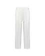 Pantalone a gamba dritta in twill di viscosa tinta unita con coulisse in vita. OFF WHITE DORABELLA