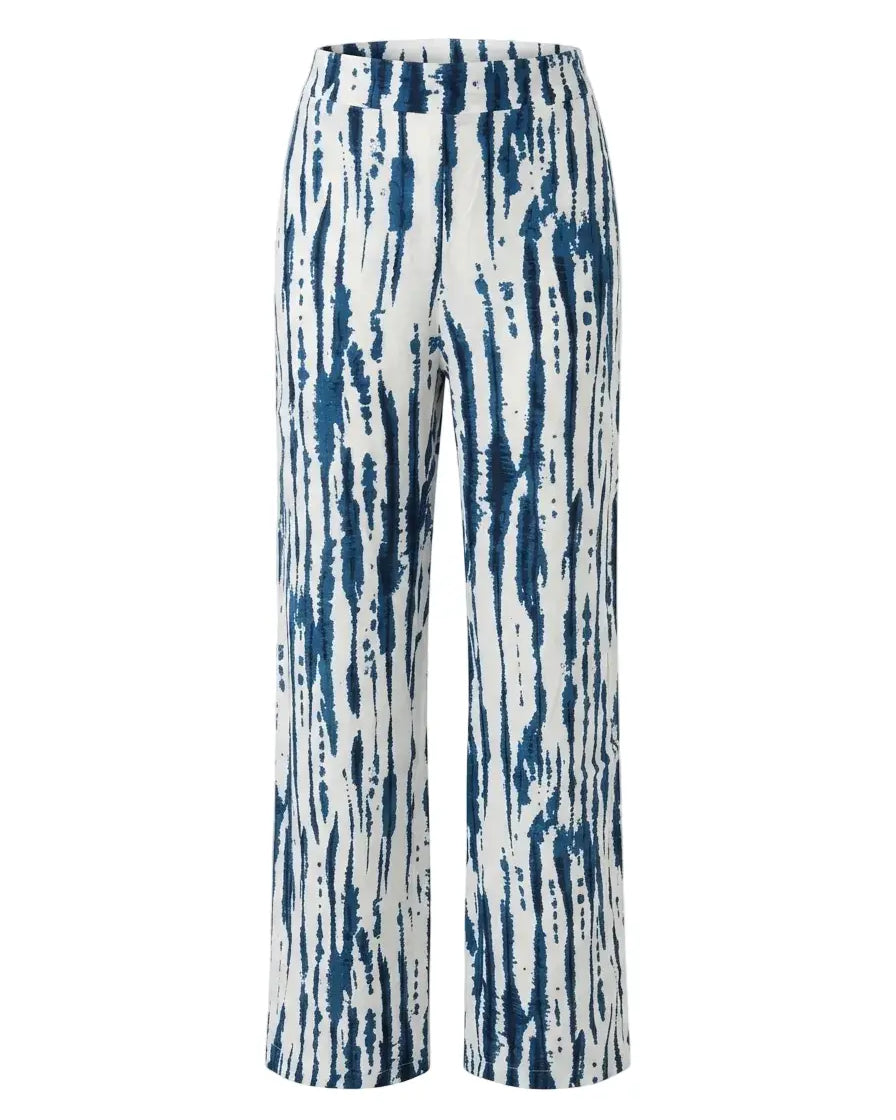 Pantalone a gamba dritta in viscosa stampato DORABELLA