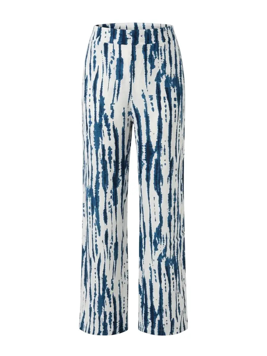 Pantalone a gamba dritta in viscosa stampato DORABELLA