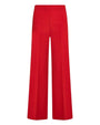 Pantalone a gamba larga in cady elasticizzato tinta unita. PAPAVERO DORABELLA PIU'