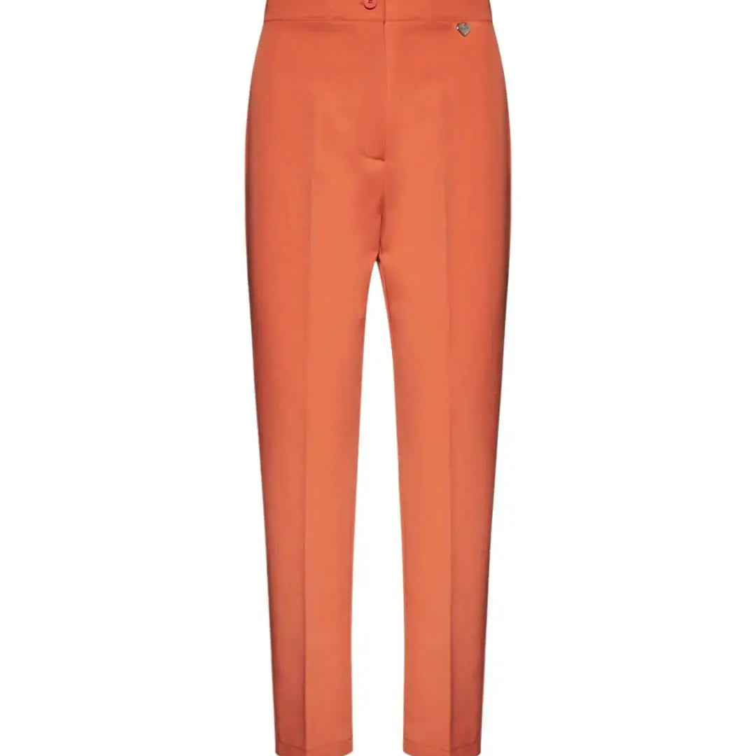 Pantalone a sigaretta in cady elasticizzato di misto viscosa tinta unita DORABELLA