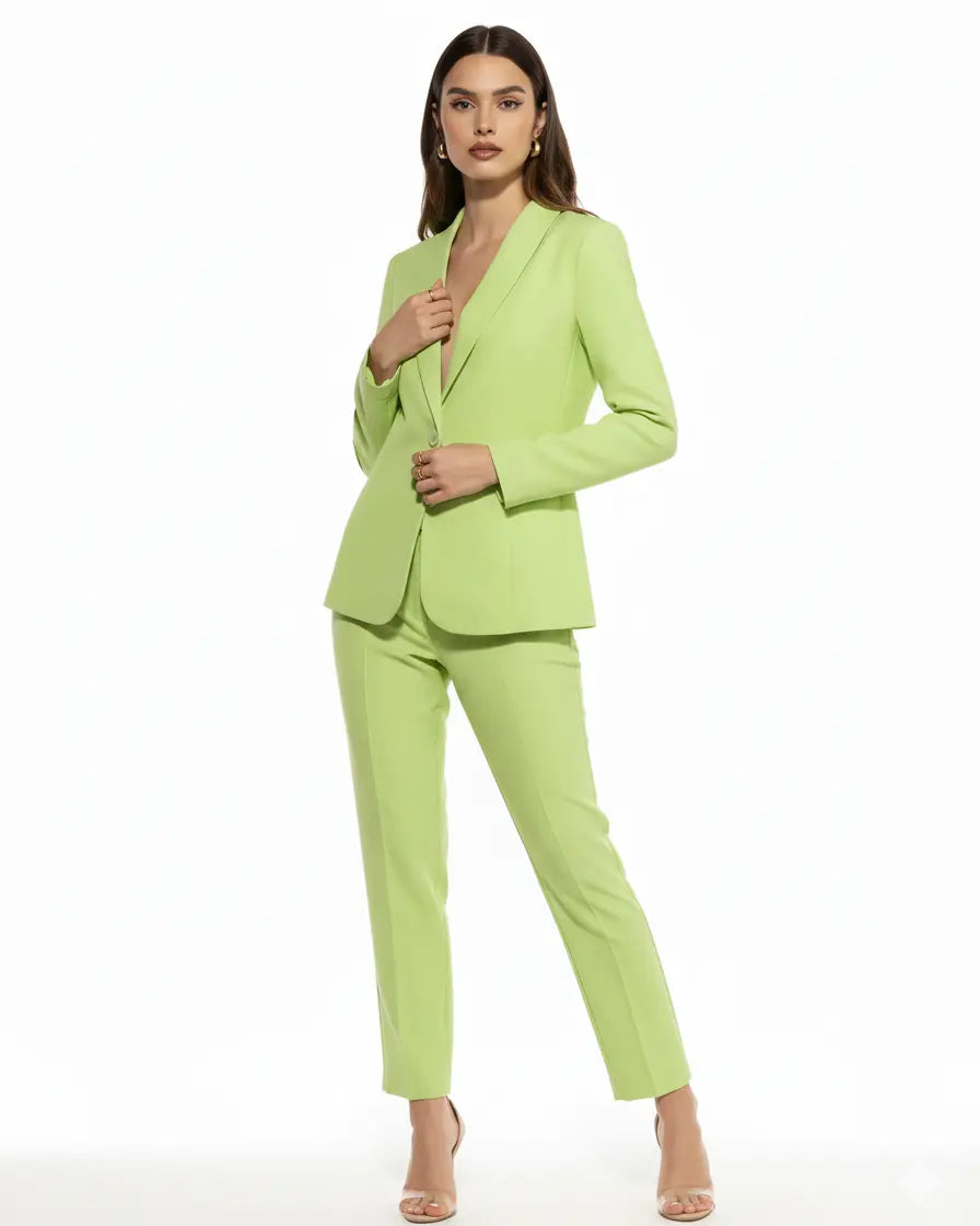 Pantalone a sigaretta in cady elasticizzato di misto viscosa tinta unita DORABELLA