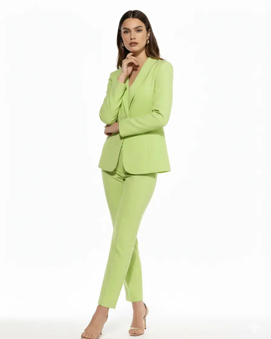 Pantalone a sigaretta in cady elasticizzato di misto viscosa tinta unita DORABELLA