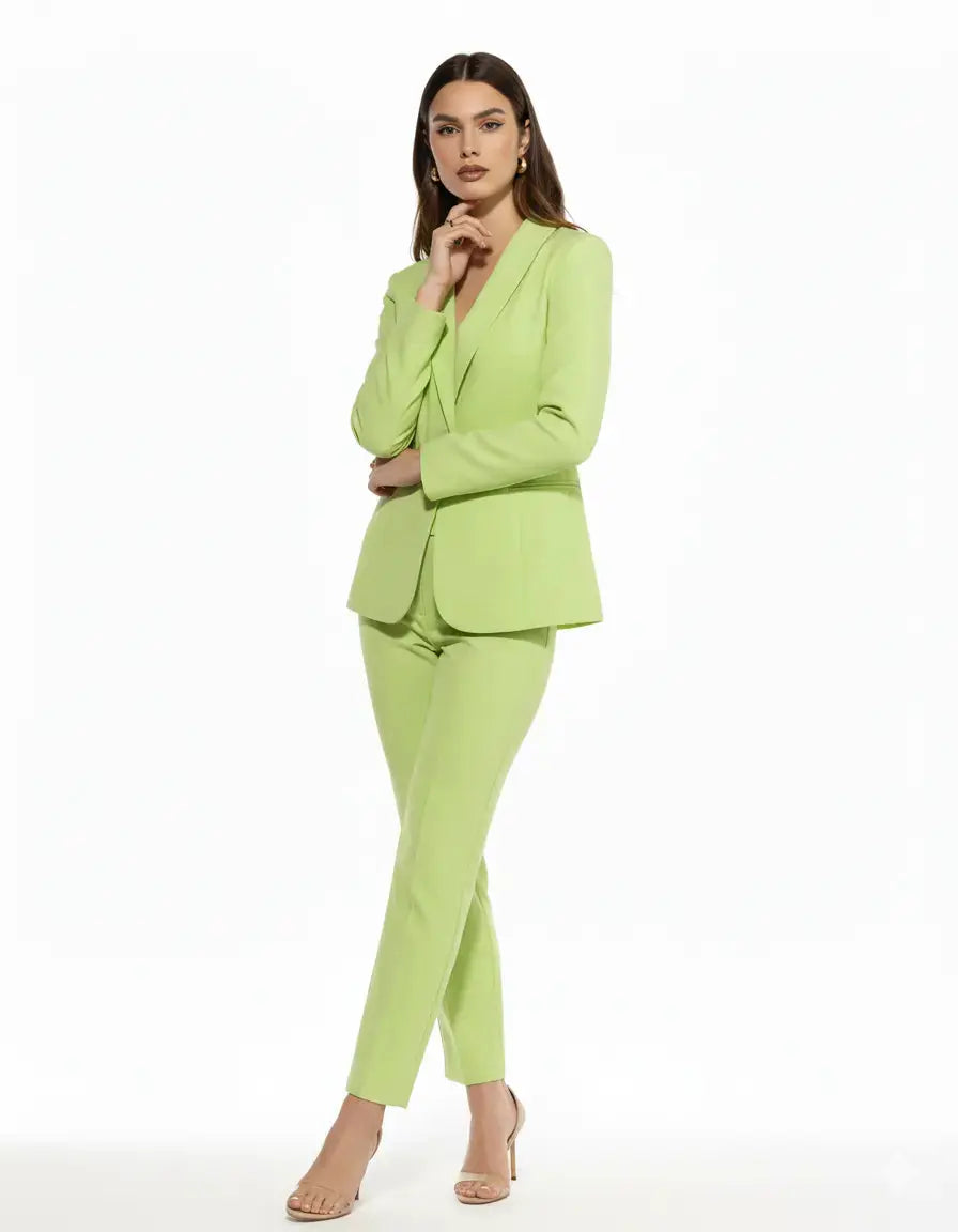 Pantalone a sigaretta in cady elasticizzato di misto viscosa tinta unita DORABELLA