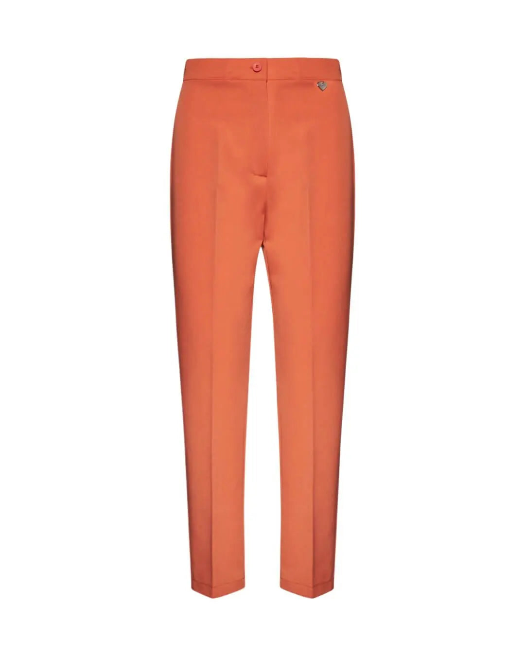 Pantalone a sigaretta in cady elasticizzato di misto viscosa tinta unita. SALMONE DORABELLA