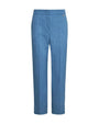 Pantalone a sigaretta in chambray gessato con tasca america DENIM DORABELLA