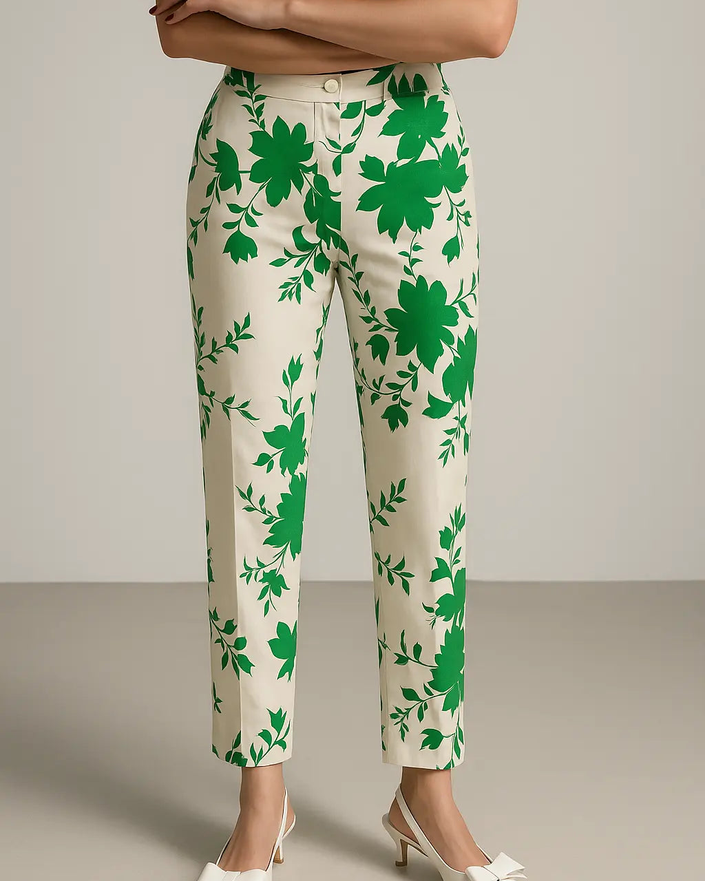 Pantalone a trombetta con stampa all over DORABELLA