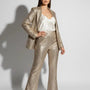 Pantalone a zampa in paillettes IRONICA