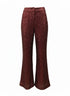 Pantalone a zampa in paillettes IRONICA M/L / Rosso