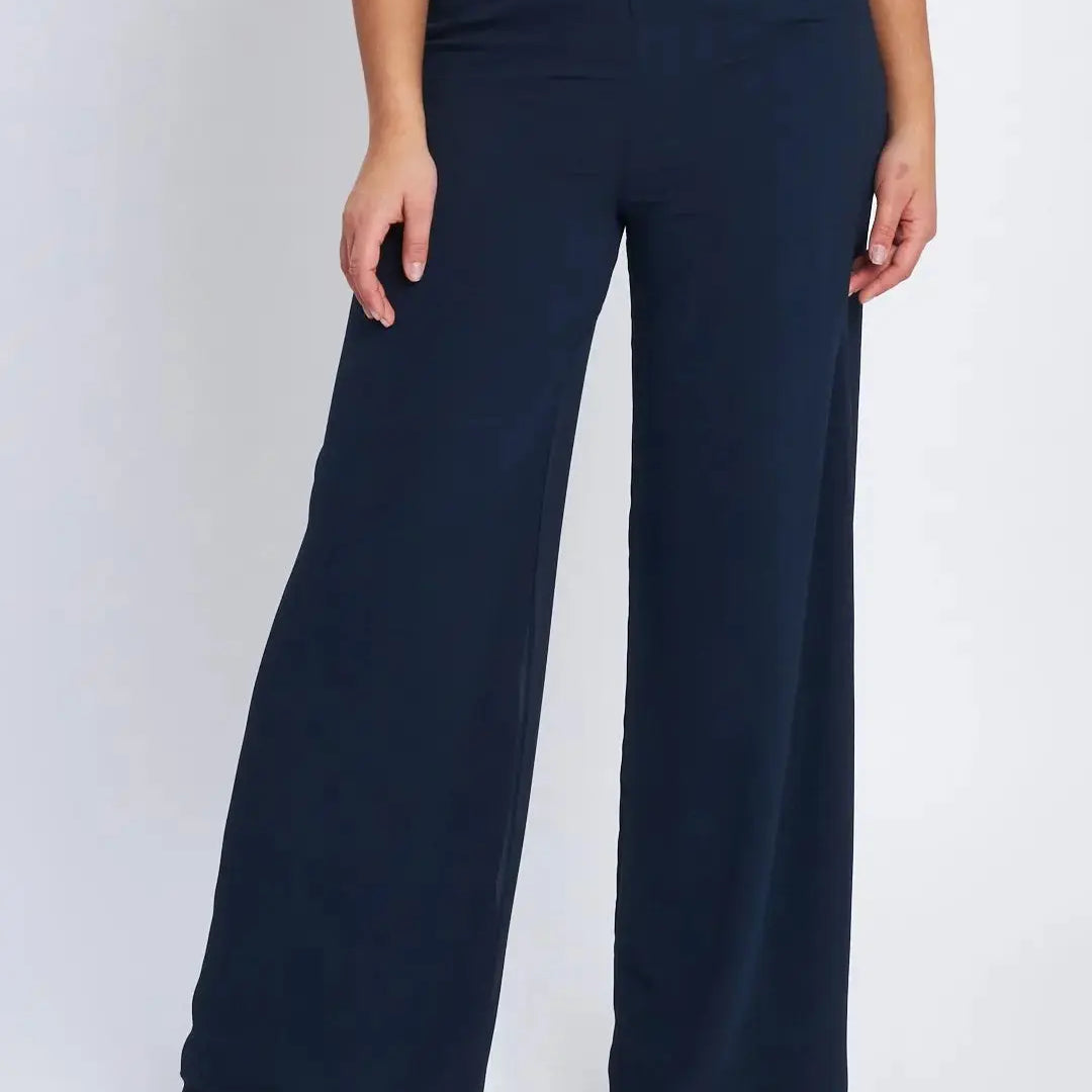 Pantalone ampio con bustino elastico BLU DORABELLA XXXL