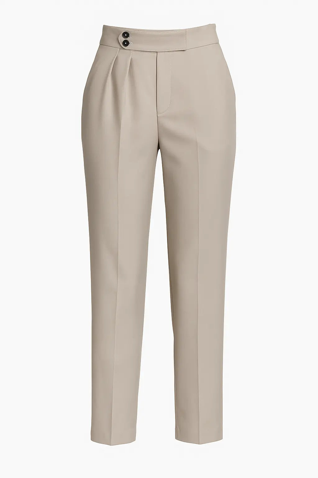 Pantalone ampio con doppia pinces e bustino con bottone allungato frontale Unica by Dorabella