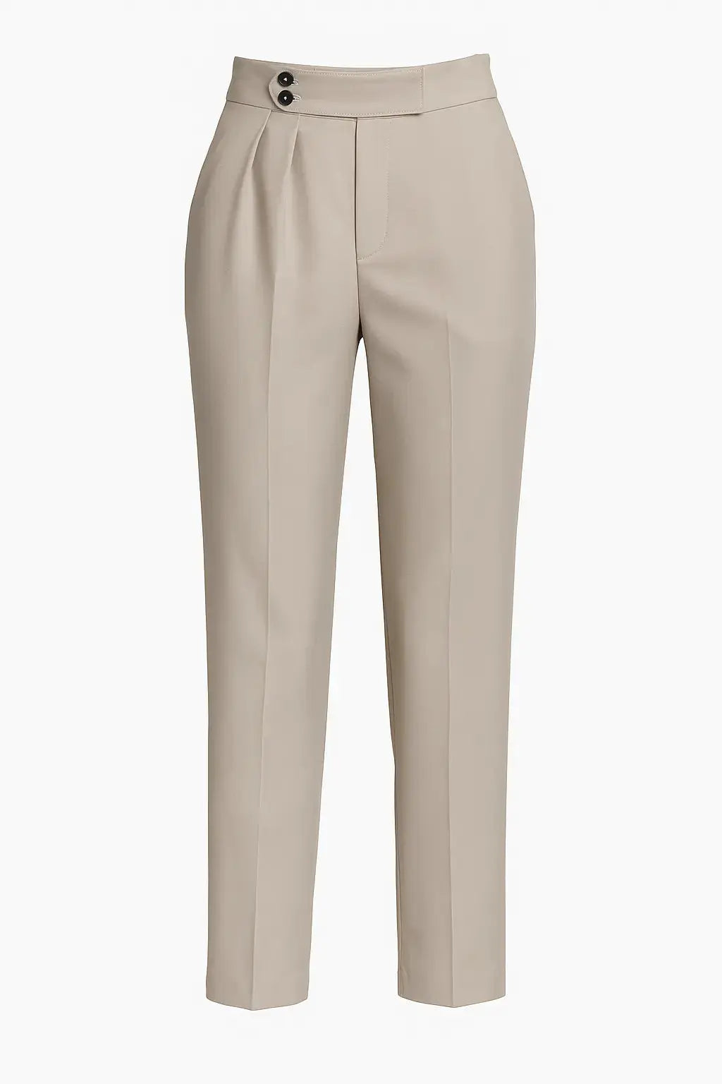 Pantalone ampio con doppia pinces e bustino con bottone allungato frontale Unica by Dorabella