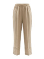 Pantalone ampio con passamaneria a rete sul fondo DORABELLA