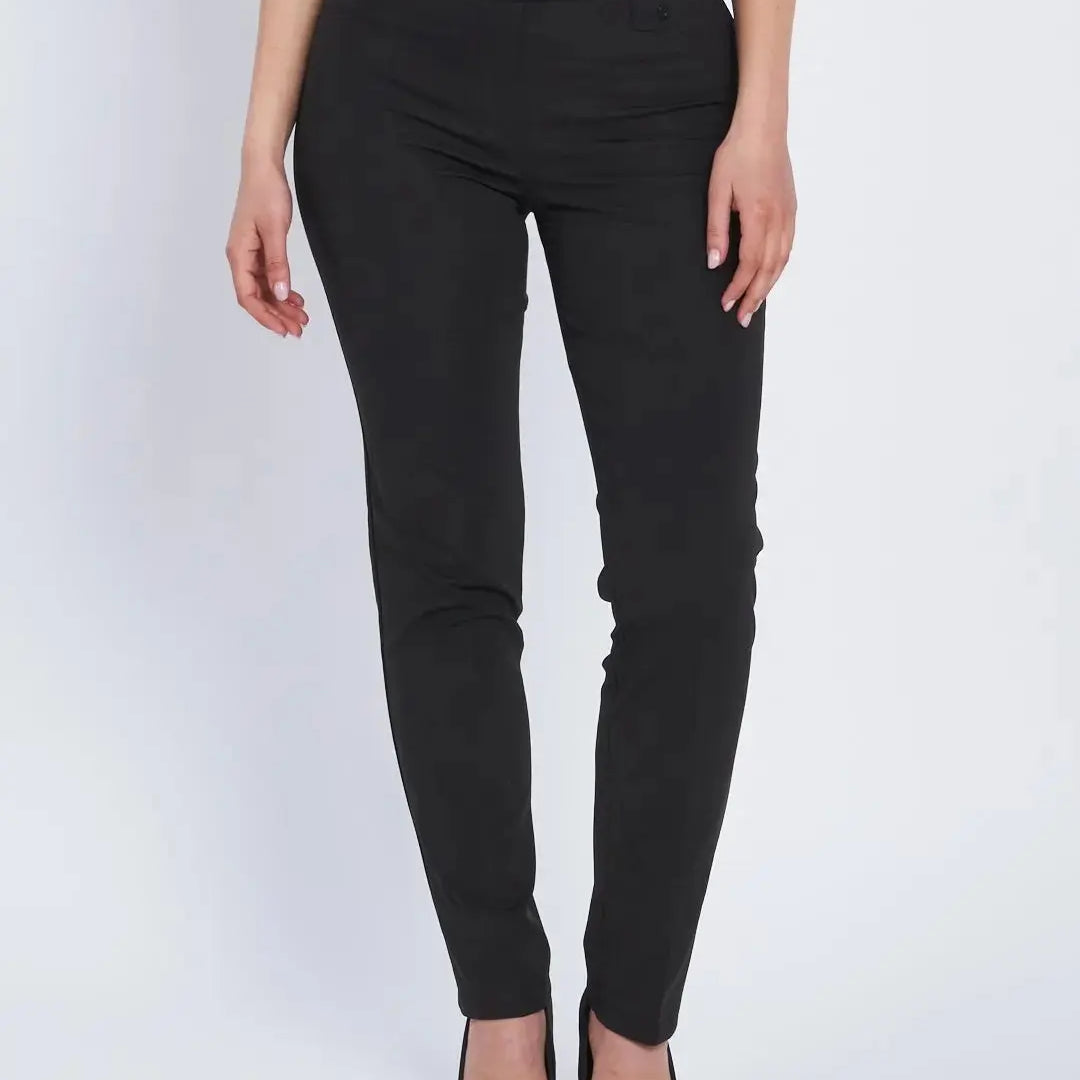 Pantalone basic con frisi posteriori NERO DORABELLA 54