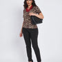 Pantalone basic con frisi posteriori NERO DORABELLA