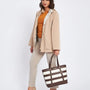 Pantalone basic con frisi posteriori SABBIA DORABELLA