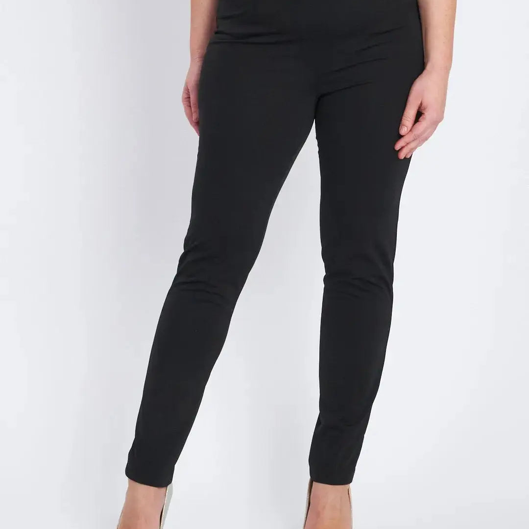 Pantalone basic con taglio push up posteriore NERO DORABELLA PIU' 49