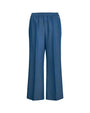 Pantalone capri in chambray di misto viscosa con bustino elastico DENIM DORABELLA PIU'
