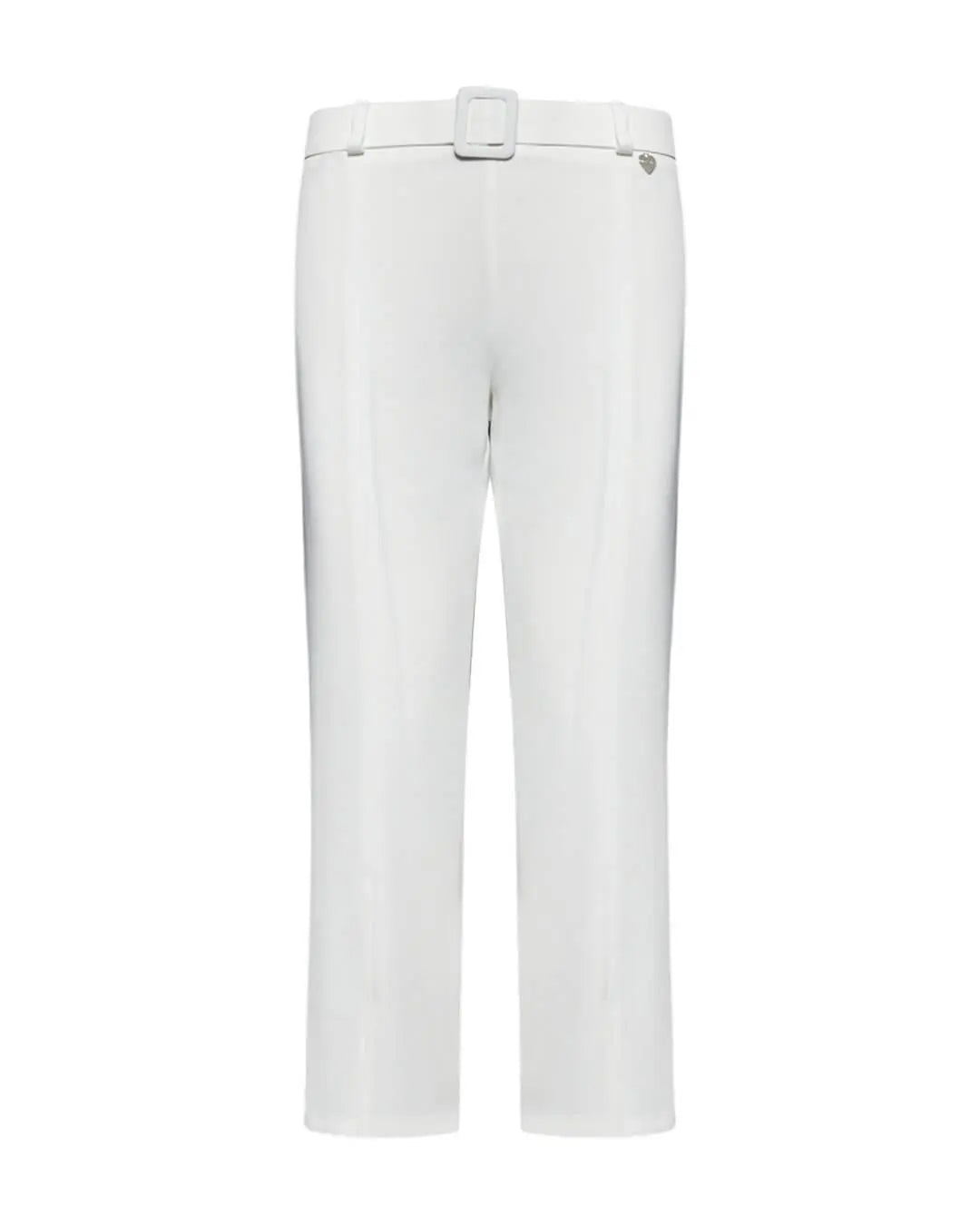 Pantalone capri in jersey crêpe con cintura in vita PANNA DORABELLA XXL