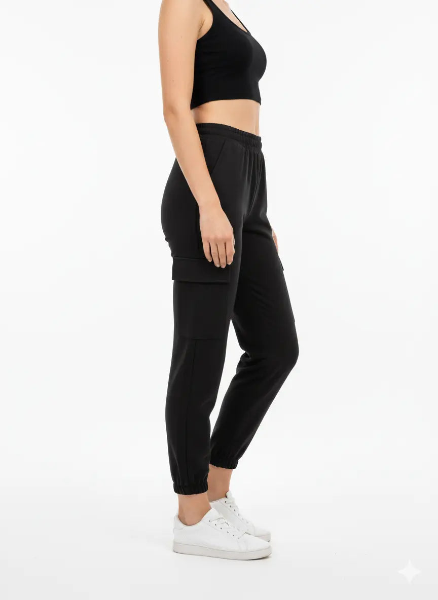 Pantalone cargo con bustino elastico DORABELLA