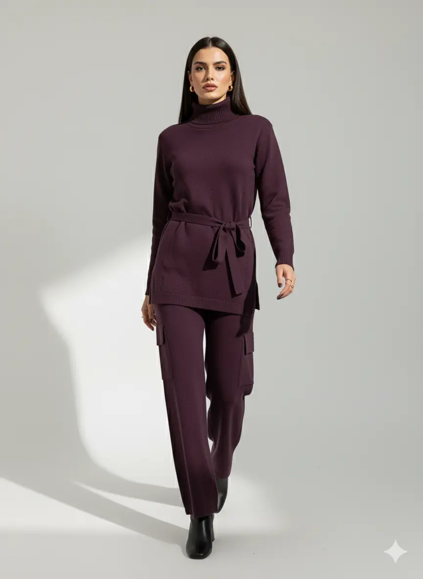 Pantalone cargo in maglia DORABELLA