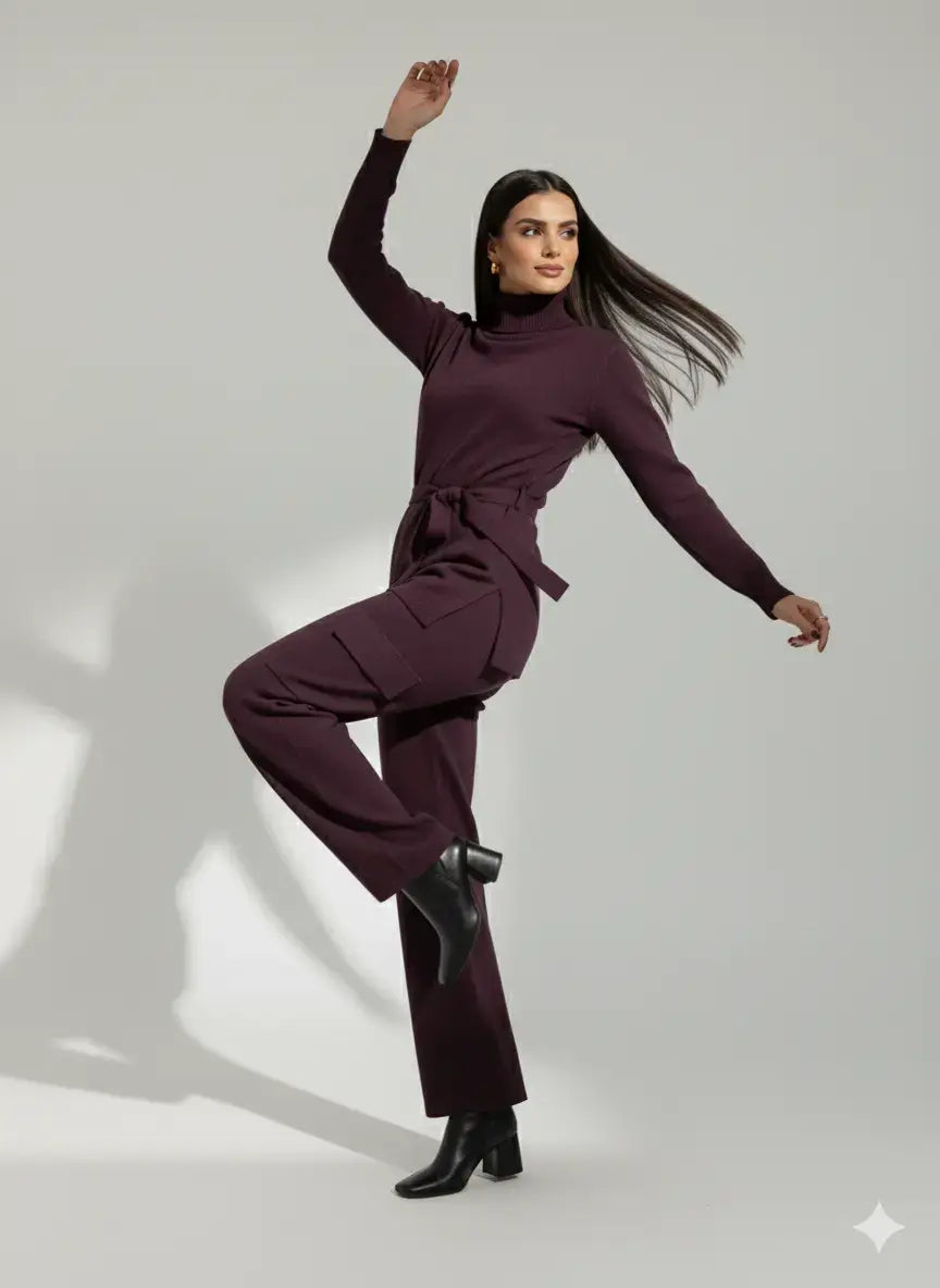 Pantalone cargo in maglia DORABELLA