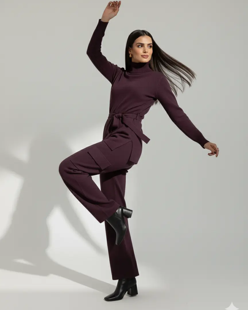 Pantalone cargo in maglia DORABELLA