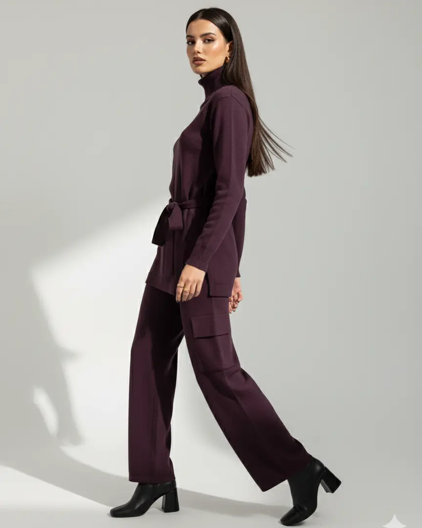 Pantalone cargo in maglia DORABELLA