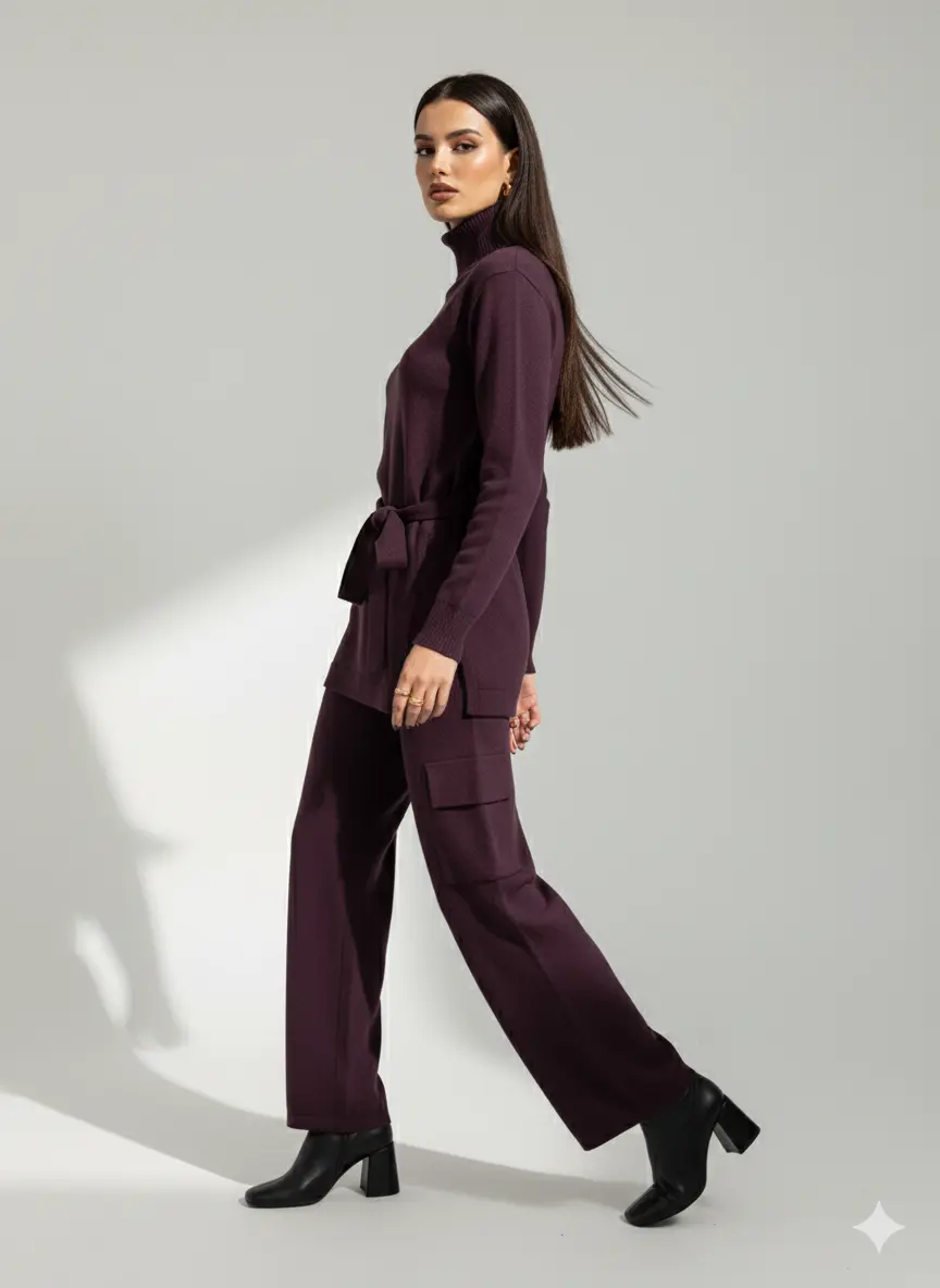 Pantalone cargo in maglia DORABELLA