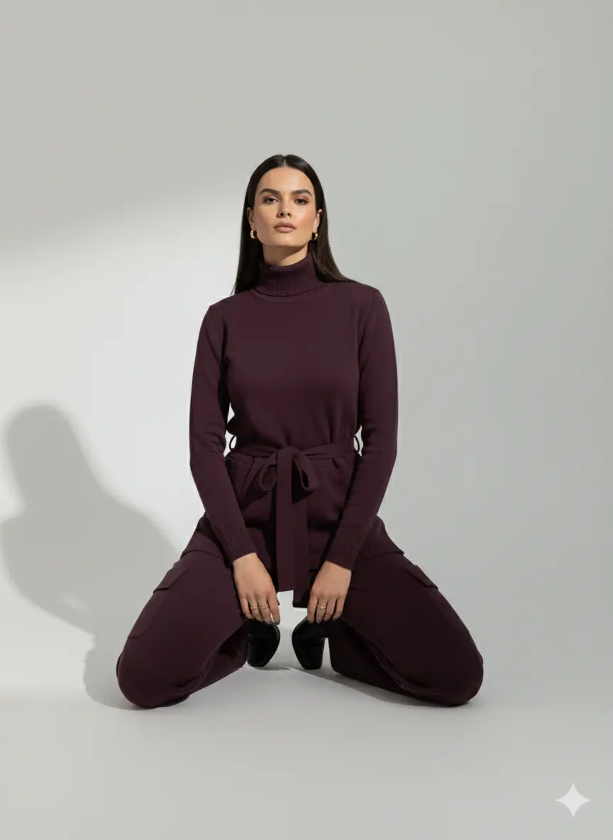 Pantalone cargo in maglia DORABELLA