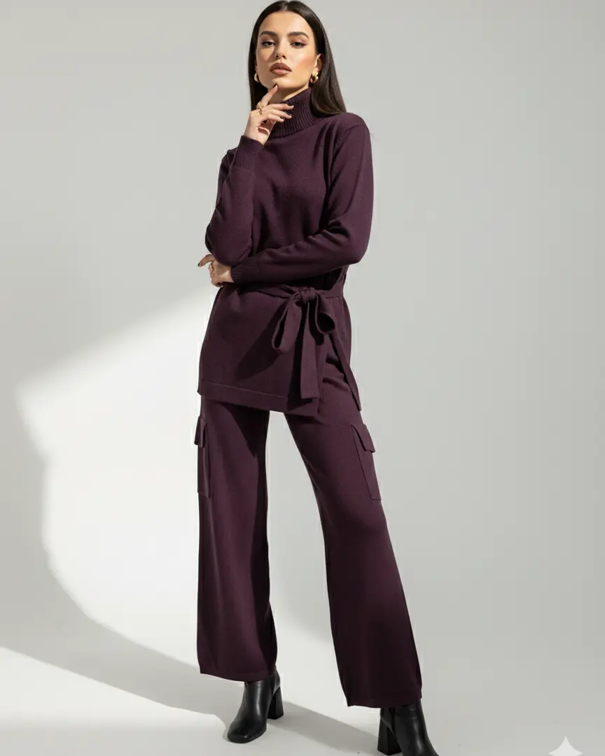 Pantalone cargo in maglia DORABELLA