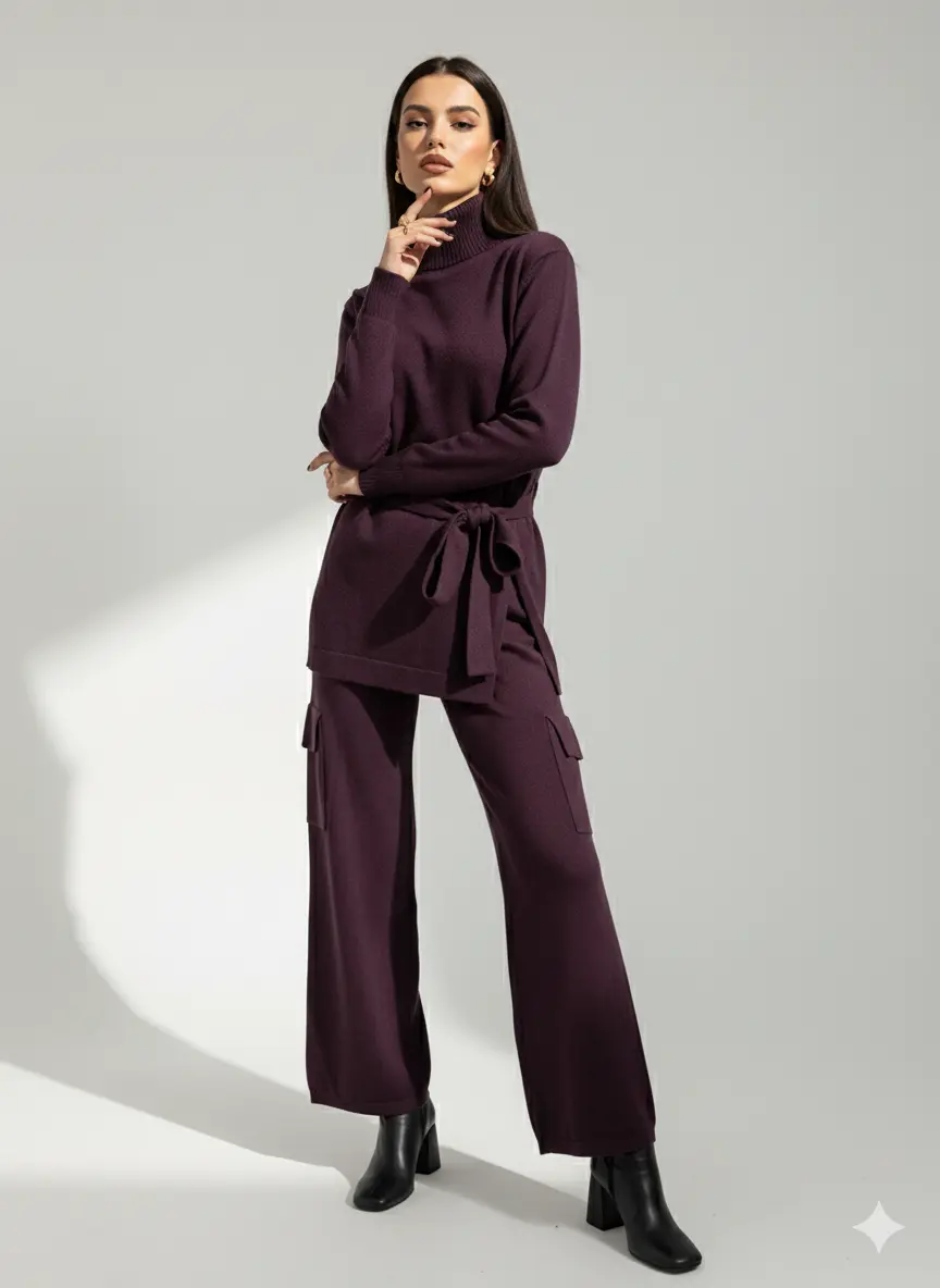 Pantalone cargo in maglia DORABELLA