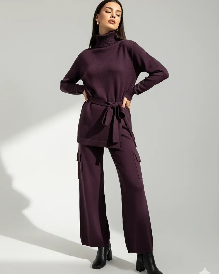 Pantalone cargo in maglia DORABELLA