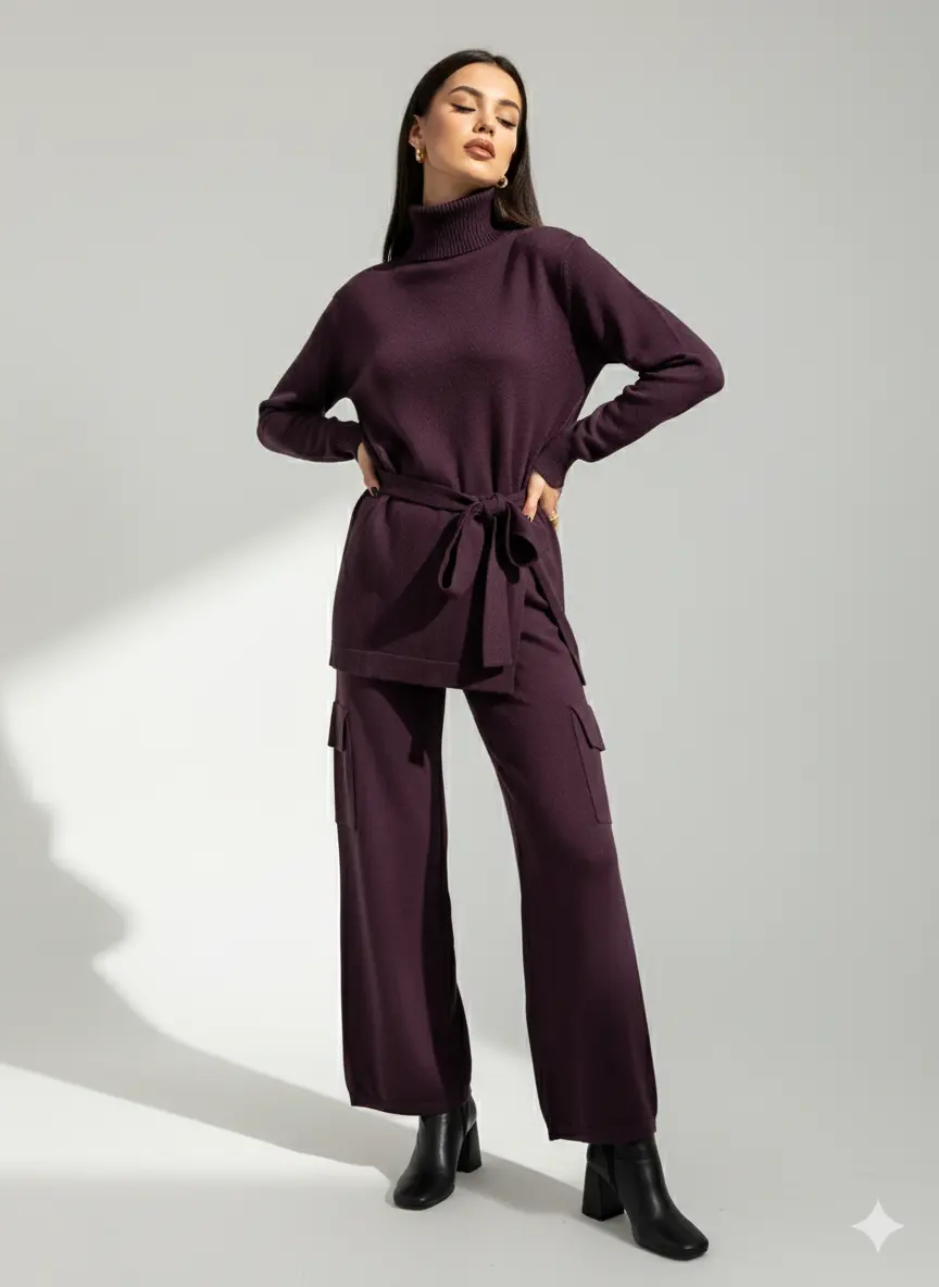 Pantalone cargo in maglia DORABELLA