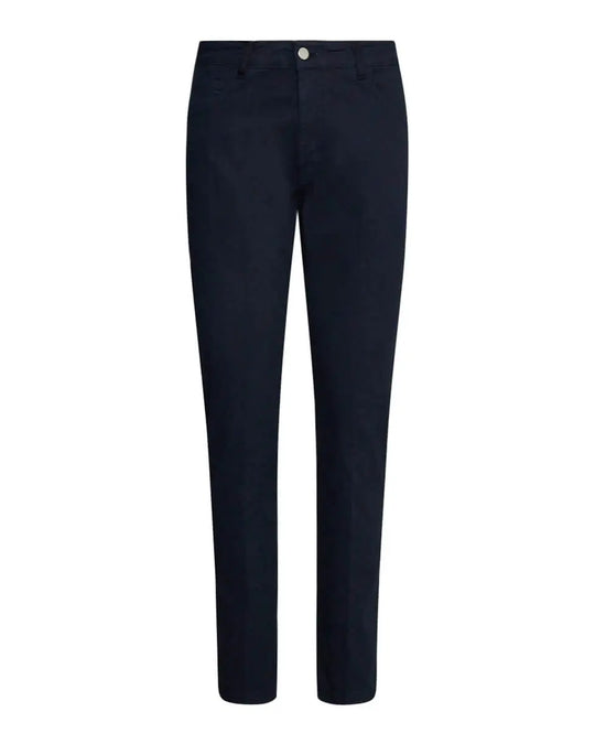 Pantalone cinque tasche a sigaretta in twill di cotone elasticizzato BLU DORABELLA