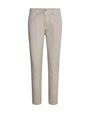 Pantalone cinque tasche a sigaretta in twill di cotone elasticizzato SABBIA DORABELLA