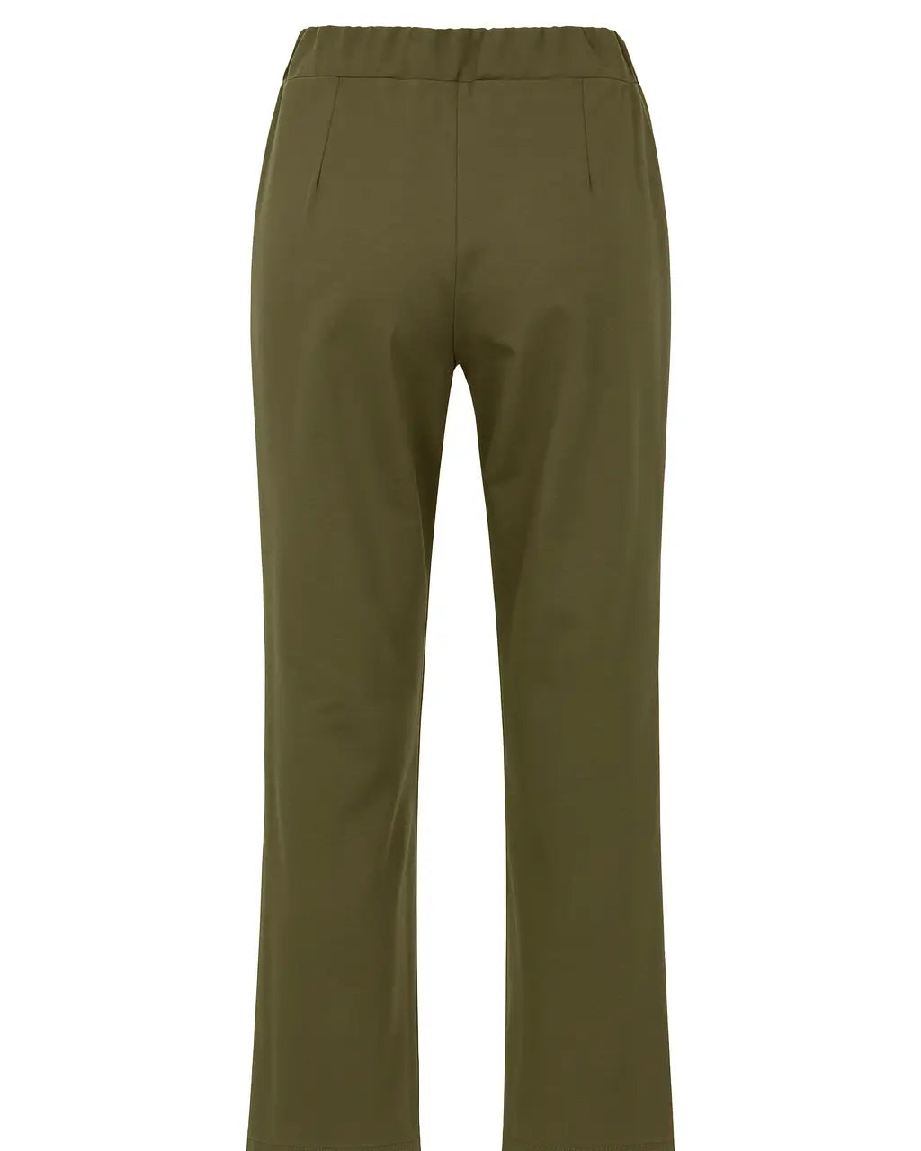 Pantalone comfy  a gamba dritta con vita elastica in punto milano leggero DORABELLA