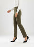 Pantalone comfy  a gamba dritta con vita elastica in punto milano leggero DORABELLA