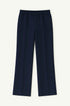 Pantalone comfy  a gamba dritta con vita elastica in punto milano leggero DORABELLA Deep-Blue-Navy-58