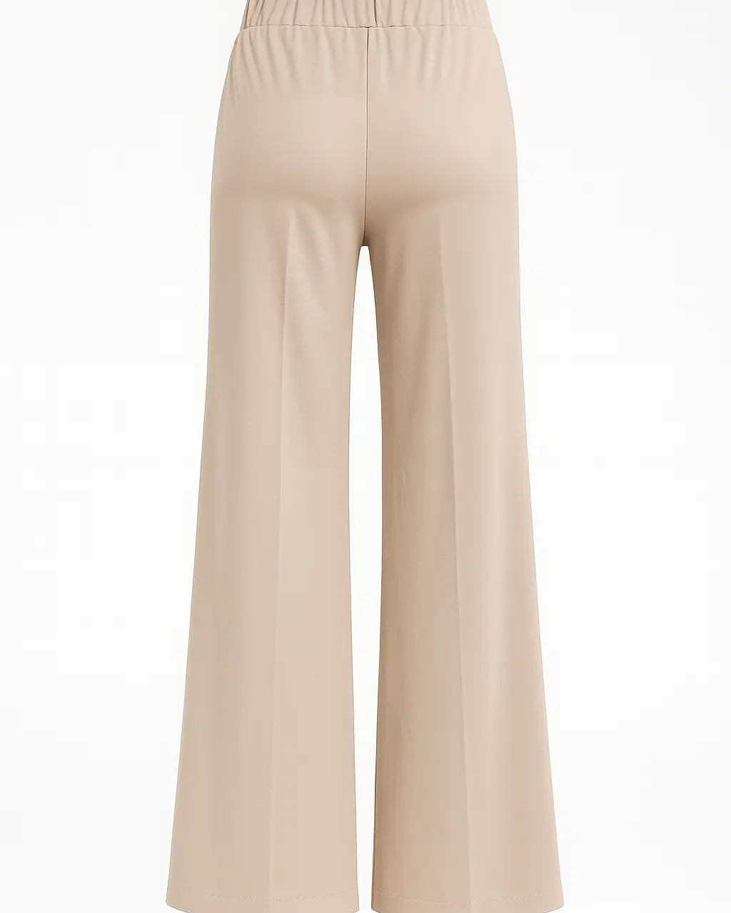 Pantalone comfy a palazzo con vita elastica in punto milano leggero DORABELLA