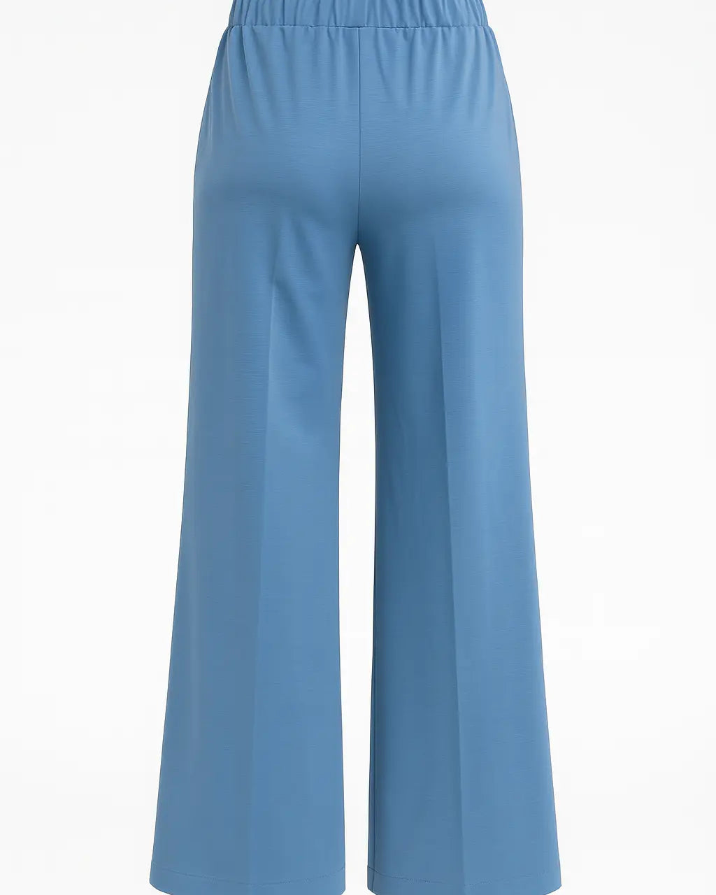 Pantalone comfy a palazzo con vita elastica in punto milano leggero DORABELLA