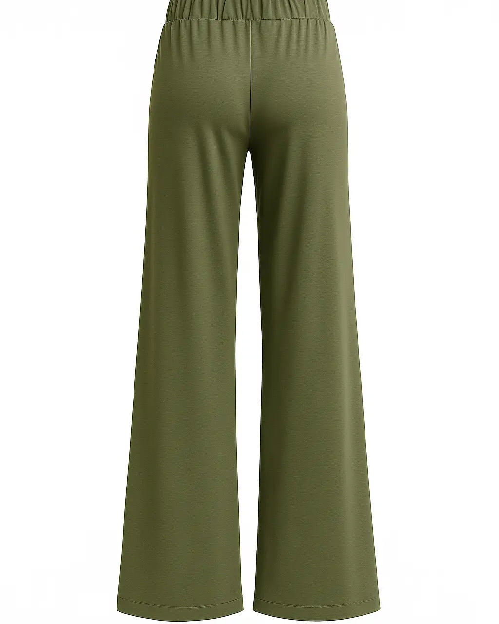 Pantalone comfy a palazzo con vita elastica in punto milano leggero DORABELLA