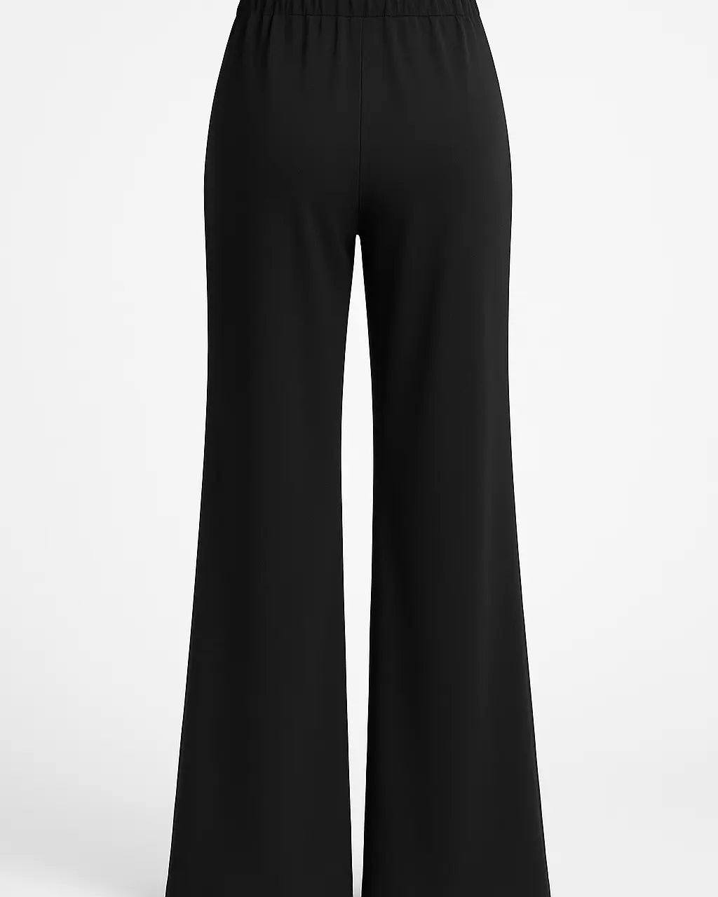 Pantalone comfy a palazzo con vita elastica in punto milano leggero DORABELLA