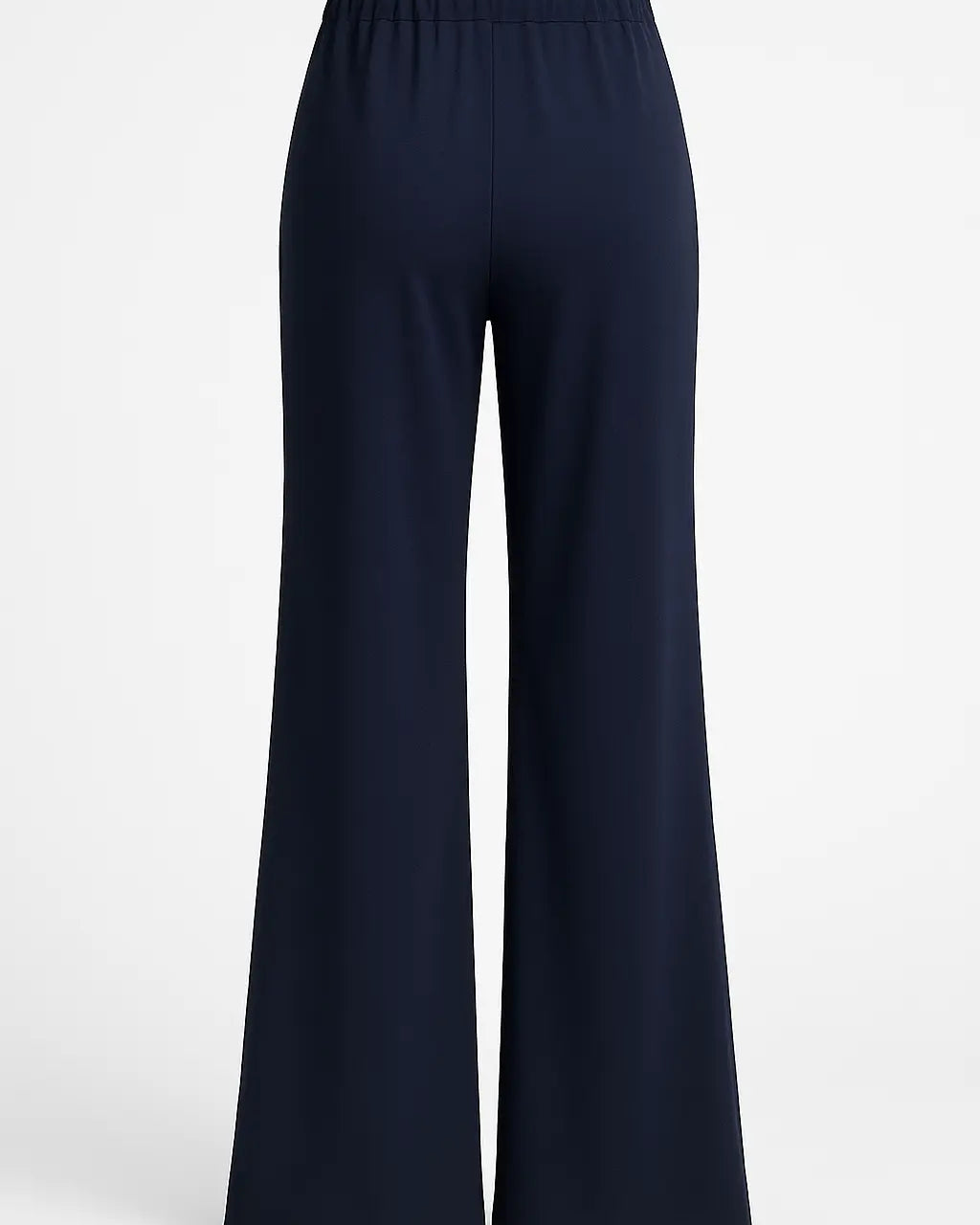 Pantalone comfy a palazzo con vita elastica in punto milano leggero DORABELLA