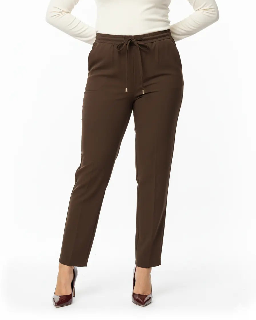 Pantalone comfy dal taglio jogger e coulisse MORO DORABELLA