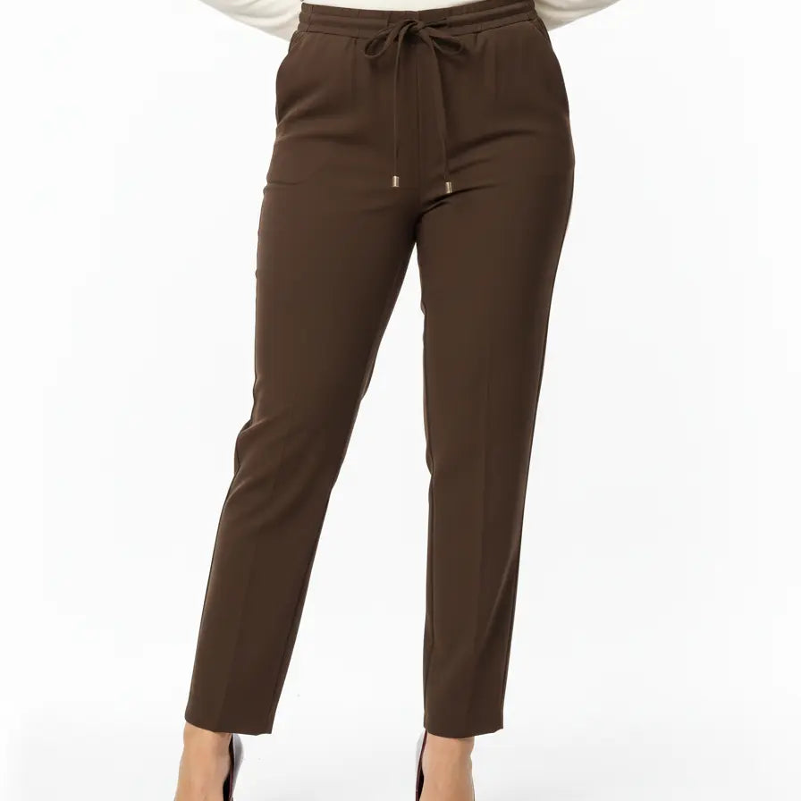 Pantalone comfy dal taglio jogger e coulisse MORO DORABELLA